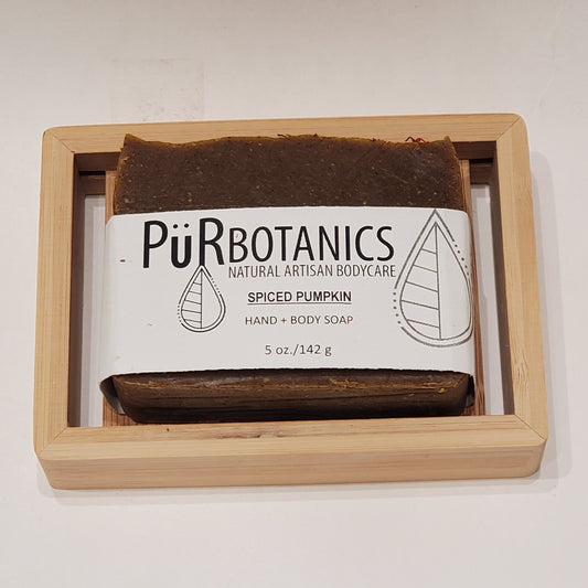 5 oz Artisan Soap with Bamboo soap dish
