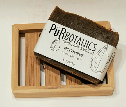 5 oz Artisan Soap with Bamboo soap dish